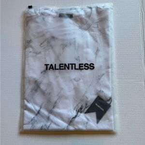 TALENTLESS Marble Tee with Black Accents